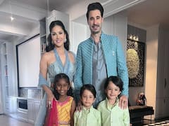 Sunny Leone Attends Krishna Bhatt's Wedding Reception With Her Family