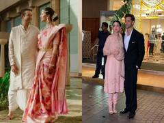 Madhu-Ira की रिसेप्शन पार्टी में लेडी लव के साथ पहुंचे थे Hrithik Roshan, पिंक सूट पर परांदा लगाए पंजाबी कुडी लगीं सबा आजाद