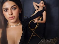 Alaya F Dons A Stunning Black Manish Malhotra Saree - SEE PICS