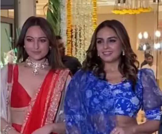 Sonakshi Sinha-Zaheer Iqbal: સોનાક્ષી સિન્હા અને તેનો કથિત બોયફ્રેન્ડ ઝહીર ઈકબાલ નિર્માતા મધુ મન્ટેના અને ઈરા ત્રિવેદીના વેડિંગ રિસેપ્શનમાં સાથે પહોંચ્યા હતા. જાણો કેવો હતો સોનાક્ષીનો લુક.