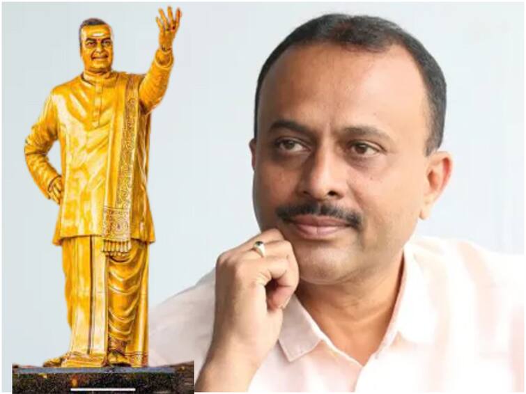 NTR Statue In Edison City New Jersey USA One Telugu Community creates problems, explains TG Vishwa Prasad NTR Statue In USA : అమెరికాలో ఎన్టీఆర్ విగ్రహావిష్కరణకు అడ్డం పడిన తెలుగు కమ్యూనిటీ