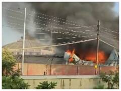 Uttar Pradesh: Massive Fire Breaks Out In Vrindavan's Prem Mandir. Video