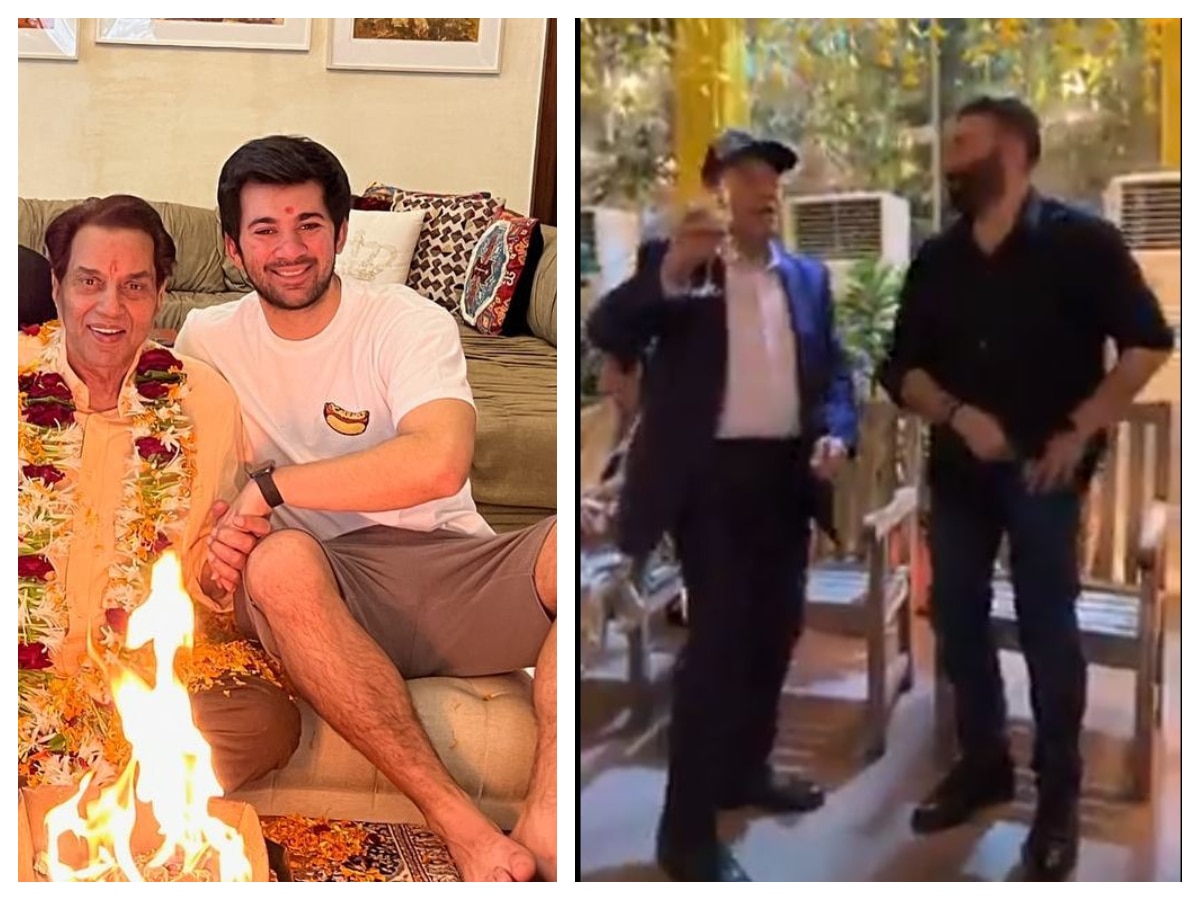 Inside Videos Of Sunny Deol Son Karan Deol Pre Wedding Celebrations, Sunny  Deol Dancing Dharmendra Not To Attend Pre Wedding Functions
