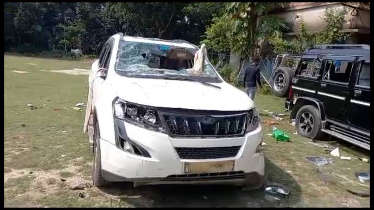 Active Bomb Recovered From The Dashboard Of A Car Of The Son Of TMC Leader Arabul Islam In Bhangor Before Panchayat Election 2023 Bhangor Bomb Recovery:উত্তপ্ত ভাঙড়ে আরাবুল-ঘনিষ্ঠের গাড়িতে উদ্ধার তাজা বোমা