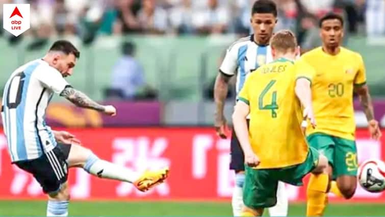Argentina vs Australia Highlights: Lionel Messi, Pezzella goals ensure 2-0 win for Albiceleste in China Argentina vs Australia: মেসির গোল, অপ্রতিরোধ্য আর্জেন্তিনা, অস্ট্রেলিয়াকে ২-০ গোলে হারালেন বিশ্বচ্যাম্পিয়নরা
