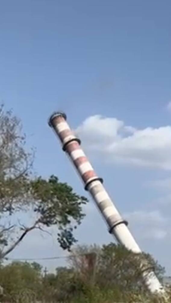 सोलापूरची विमानसेवेला अडथळा ठरणारी चिमणी जमीनदोस्त!