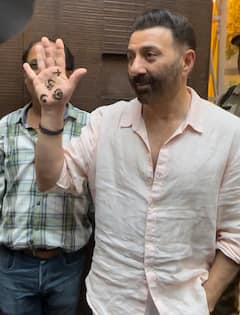 Karan Deol’s Mehendi Ceremony: Sunny Deol Shows His Henna-Adorned Hand, Groom-To-Be Spotted - See Pics
