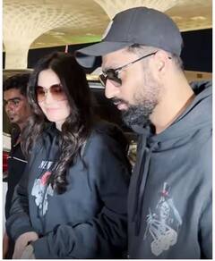 ਬਲੈਕ ਆਊਟਫਿਟ 'ਚ ਵਿੱਕੀ ਕੌਸ਼ਲ ਅਤੇ ਕੈਟਰੀਨਾ ਕੈਫ ਨੇ ਏਅਰਪੋਰਟ 'ਤੇ ਕੀਤੀ ਐਂਟਰੀ , ਯੂਜ਼ਰਸ ਬੋਲੇ - 'ਰਾਤ ਨੂੰ ਸਨਗਲਾਸਸ ਦਾ ਕੀ ਕੰਮ'