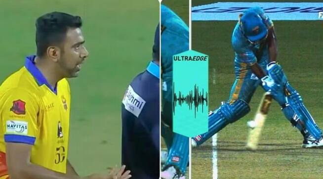 TNPL T20 Video: Ravichandran ashwin challenged the two time drs decision reviewing it twice on the same ball Video: અશ્વિને એક જ બૉલમાં બીજીવાર લીધુ DRS, ક્રિકેટરો અને એમ્પાયરો પણ ચોંક્યા, શું આવ્યુ પરિણામ, જુઓ....