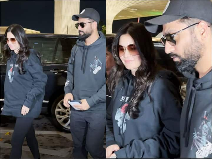 Vicky-Katrina At Airport: विक्की कौशल और कैटरीना कैफ बॉलीवुड के सबसे प्यारे कपल्स में से एक माने जाते हैं. दोनों जहां भी साथ नजर आते हैं लाइमलाइट लूट ही लेते हैं. कैट और विक्की एयरपोर्ट पर साथ नजर आए.