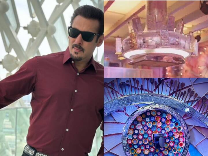 salman khan show bigg boss ott 2 house inside Glimpse Full House Video kitchen theme कद्दूकस से बनाए झूमर-गिलास और बोतल से सजाई दीवार, Bigg Boss OTT2 का घर देखकर फैंस बोले- सीजन 17 ला दो, इसमें दिलचस्पी नहीं