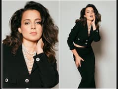 Kangana Ranaut Oozes Elegance In Black For Tiku Weds Sheru Promotions | PICS
