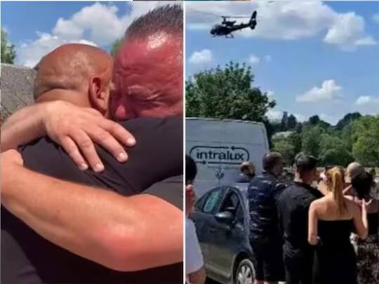 man attends his own funeral reached by helicopter to sooth people Weird News: ਆਪਣੇ ਹੀ ਅੰਤਿਮ ਸੰਸਕਾਰ ਵਿੱਚ ਸ਼ਾਮਿਲ ਹੋਇਆ ਵਿਅਕਤੀ! ਹੈਲੀਕਾਪਟਰ ਤੋਂ ਉਤਰ ਕੇ ਰੋ ਰਹੇ ਲੋਕਾਂ ਨੂੰ ਦਿੱਤਾ ਦਿਲਾਸਾ...