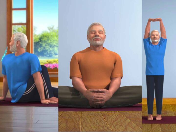 Yoga with Modi : पंतप्रधान नरेंद्र मोदी यांनी विविध योगासनांचे चित्रण असलेले 16 व्हिडीओ शेअर केले आहेत.