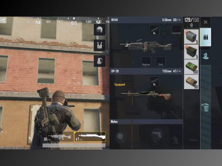 If you're looking for the next best weapons to ARs then they would be LMG. There are three weapons in BGMI that belong to this category, they are- DP-28, M249, and MG3. DP-28 deals a damage of 47 HP in one shot whereas M249 deals a damage of 42 HP and MG3 deals a damage of 41. LMGs take a longer time to reload and contain a higher number of bullets. (Image Source: Screenshot/ABPLive)