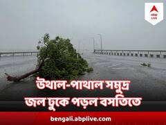 Cyclone Biparjoy : উথাল-পাথাল সমুদ্র, জল ঢুকে পড়ল বসতিতে, উপড়ে পড়ে গাছ, দেখুন বিপর্যয়-পরবর্তী ছবি