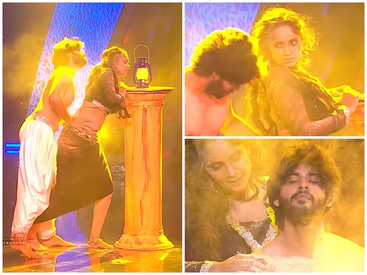 Amardeep and tejaswini romantic dance in neethone dance show promo viral Neethone Dance Show: స్టేజ్ మీదనే రొమాన్స్‌తో రెచ్చిపోయిన తేజు, అమర్ దీప్ - ఇంట్లో దొరకట్లేదా అంటూ ట్రోల్స్!