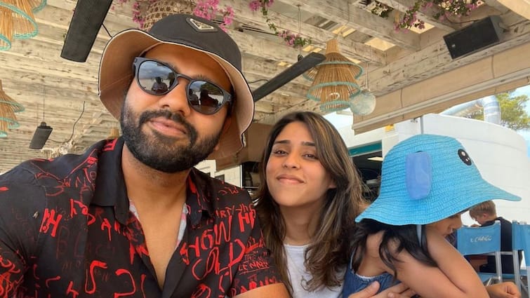 Rohit Sharma spends time with family following conclusion of WTC Final 2023 Rohit Sharma: ক্যারিবিয়ান চ্যালেঞ্জের আগে পরিবারের সঙ্গে ছুটির মুডে রোহিত