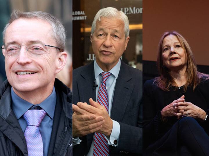 Patrick Gelsinger from Intel, Mary Barra from General Motors, Stephen Schwarzman from Blackstone, and Jamie Dimon from JPMorgan also recent paid visits to China (Image: Getty)