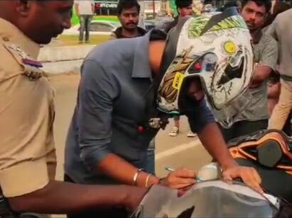 Ooty Youtuber TTF Vasan Who Went Overspeed at Bike Police Fined TNN Youtuber TTF Vasan: உதகையில் அதிவேகமாக சென்ற டிடிஎப் வாசன்  மடக்கி பிடித்து அபராதம் விதித்த போலீசார்