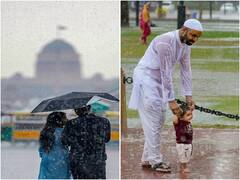 Rain Under Impact Of Cyclone Biparjoy Brings Respite To Delhi From Scorching Heat. IN PICS