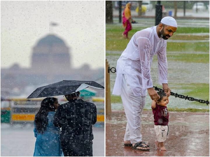 Delhi received light rain on Friday afternoon, providing much-needed relief from the sweltering heat. Residents were treated to a sudden change in weather as the capital received light showers.