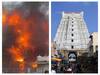 திருப்பதியில் கோவிந்தராஜா கோயில் அருகே தீ விபத்து... கட்டுக்குள் கொண்டுவர தீவிர போராட்டம்!