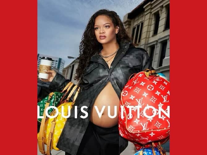 Rihanna Radiates Maternity Glamour In Pharrell William's First Louis Vuitton  Campaign, Revealing Baby Bump