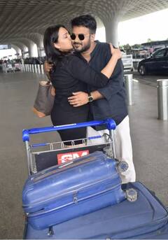 Swara Bhaskar એ એરપોર્ટ પર બ્લેક ડ્રેસમાં ફ્લોન્ટ કર્યું બેબી બંપ, જુઓ શાનદાર તસવીરો