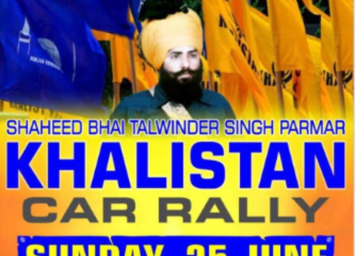 Posters of pro-Khalistan rally glorifying 1985 Air India bombing accused alwinder Parmar Air India Bomb Blast: 1985 के एयर इंडिया बम विस्फोट के मास्टरमाइंड के सपोर्ट में उतरे खलिस्तान समर्थक, कनाडा में लगाए पोस्टर