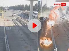 Accident Viral Video: तेज रफ्तार कार ने टोल बूथ में मारी टक्कर, गाड़ी में लगी आग उड़े परखच्चे, Video देख कांप जाएंगें