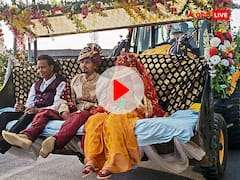 ना घोड़ा ना गाड़ी जेसीबी पर दुल्हन को बैठाकर ले गया दूल्हा​​, अब वीडियो हो रहा वायरल