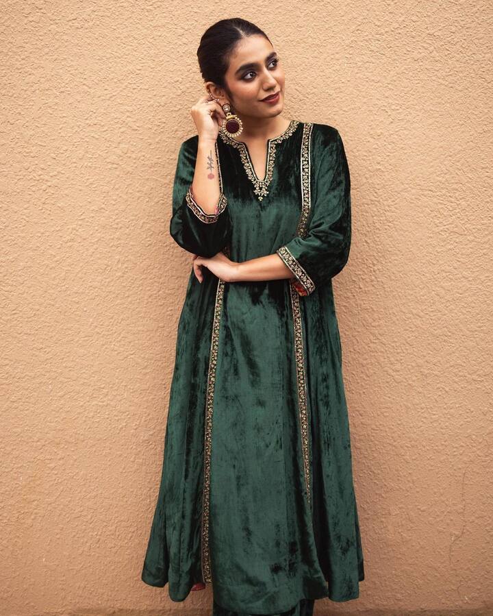 కన్నుగీటి ఓవర్ నైట్ స్టార్ హీరోయినంత క్రేజ్ సంపాదించుకున్న బ్యూటీ ప్రియా ప్రకాశ్ వారియ‌ర్