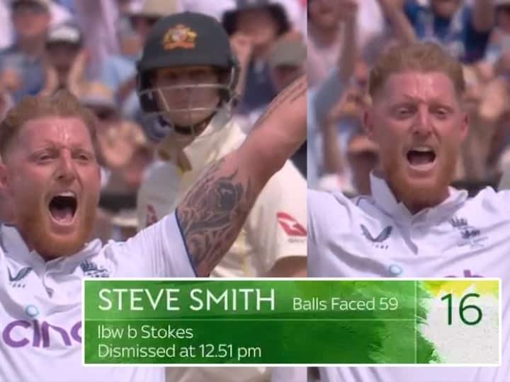 Smith kneels in front of Stokes’ deadly bowling, see how DRS also failed in the video