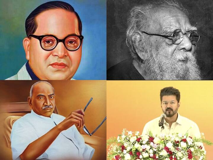 விஜய் பேசியதாவது, ‘மாணவர்கள் அம்பேத்கர்,பெரியார்,காமராஜரை பற்றி படிக்க வேண்டும் மற்றும் சமூக ஊடகங்களில் வரும் செய்திகளில் எது உண்மை என்று தெரிந்து கொள்ள பாடப் புத்தகங்களைத் தாண்டி நீங்கள் படிக்க வேண்டும்’