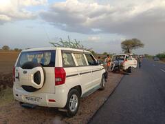 PHOTO : नांदेडमध्ये पोलीस-खाजगी वाहनांची समोरासमोर धडक, एकाचा मृत्यू, एक गंभीर जखमी