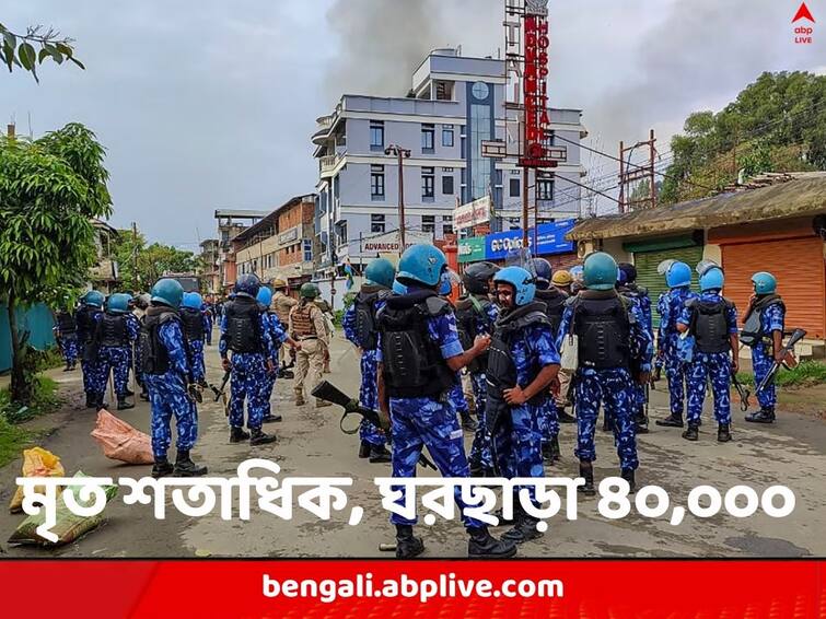 Manipur Violence Mobs Vandalise properties get into clashes with police and army Manipur Violence: মধ্যরাতেও আগুন জ্বলল মণিপুরে, থানায় অগ্নিসংযোগের চেষ্টা, কাঁদানে গ্যাস-রবার বুলেট ছুড়ে সামাল