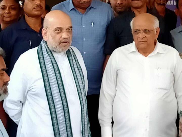 Amit Shah was also expected to visit Swami Narayan Temple in Bhuj and review food and other facilities being distributed among those affected, the official said. (Source: ANI)