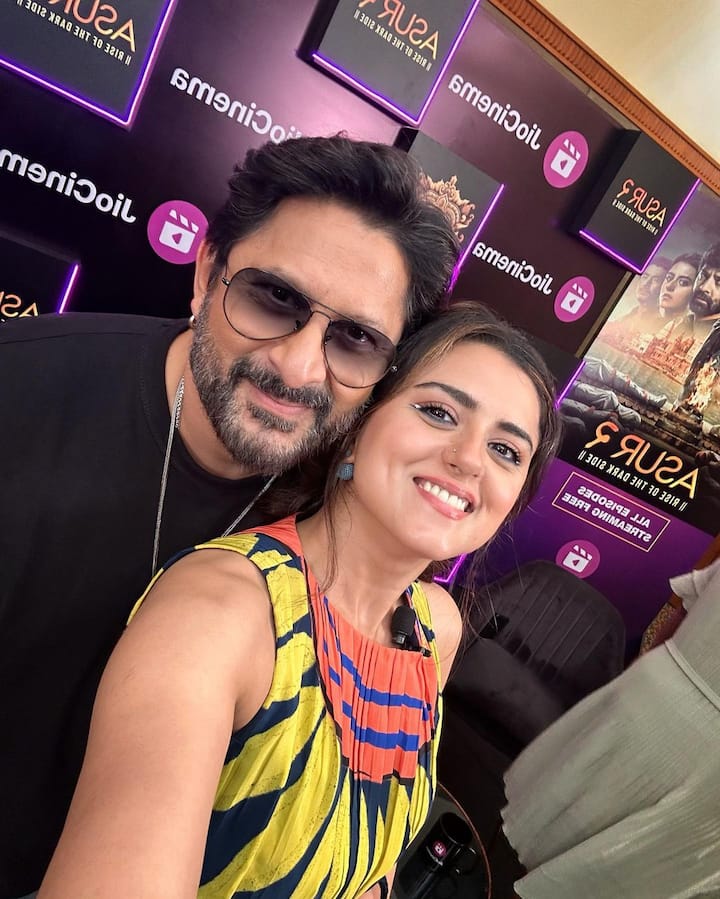 Ridhi Dogra treated her fans with some BTS pics from the Asur 2 press tour