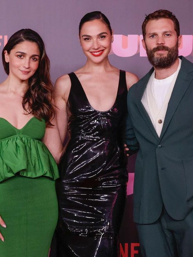 Alia Bhatt Poses With Gal Gadot And Jamie Dornan At Heart Of Stone ...