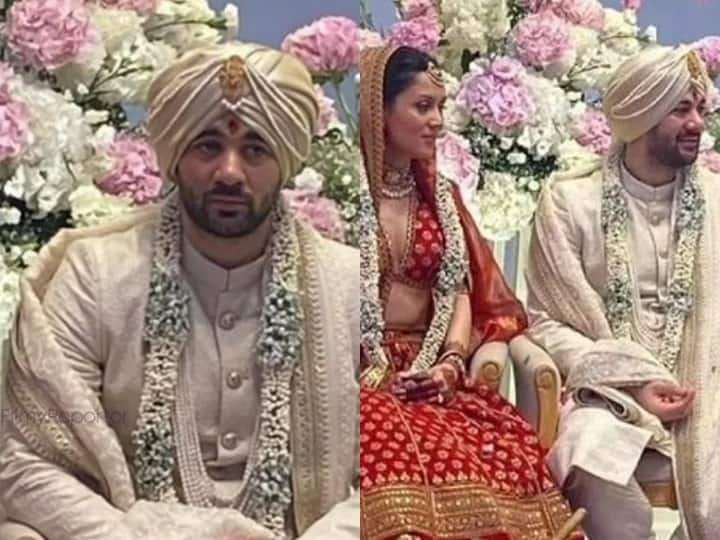 Karan Deol Got Married To Drisha Acharya: करण देओल ने अपनी लॉन्गटाइम गर्लफ्रेंड दृशा आचार्य से शादी कर ली है. इस दौरान सोशल मीडिया पर करण और दृशा की ढेरों तस्वीरें सोशल मीडिया पर सामने आई हैं..