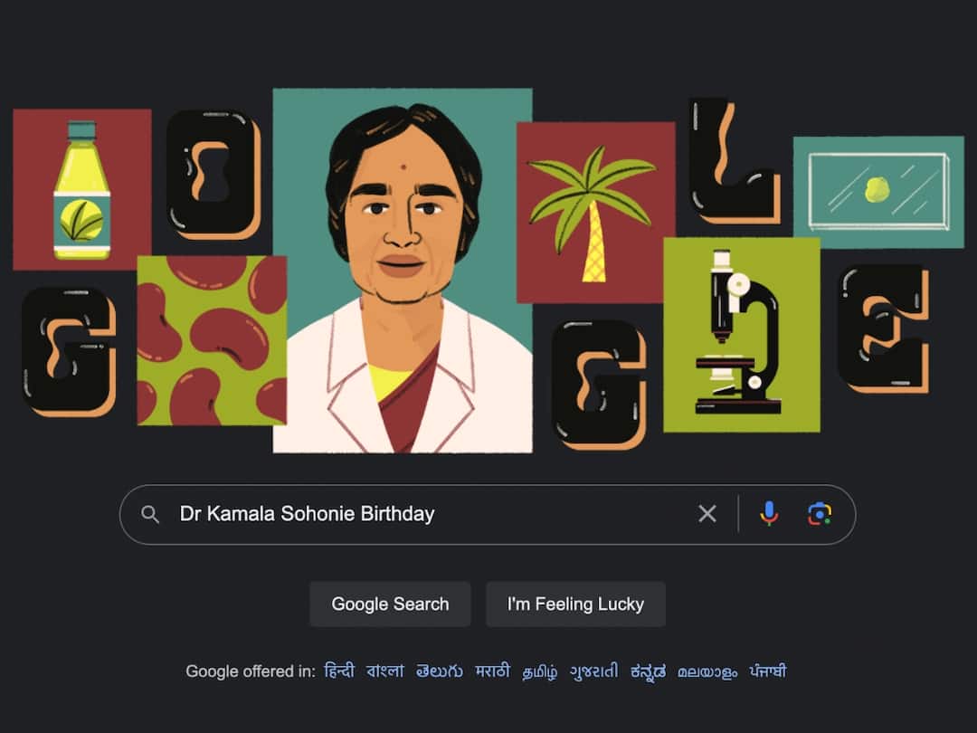 Dr Kamala Sohonie 112th Birthday: Google Doodle Celebrates Biochemist Who Broke Many Glass Ceilings Kamala Sohonie 112th Birthday Google Doodle Celebrates Indian Biochemist Who Broke Many Glass Ceilings Dr Kamala Sohonie 112th Birthday: Google Doodle Celebrates Biochemist Who Broke Many Glass Ceilings