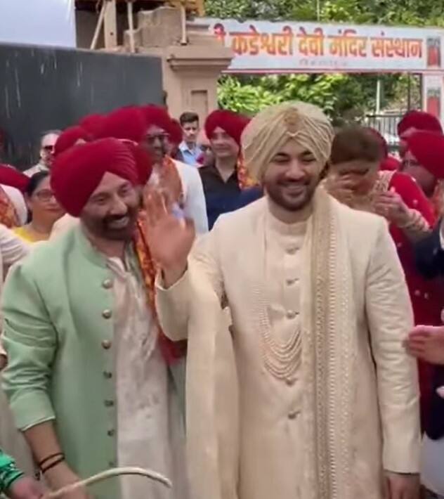 ਇਸ ਦੌਰਾਨ ਆਪਣੇ ਹੱਥਾਂ 'ਤੇ ਮਹਿੰਦੀ ਨਾਲ ਬਣੀ ਚਾਰ ਧਰਮਾਂ ਦੇ ਪ੍ਰਤੀਕ ਨੇ ਸਭ ਦਾ ਧਿਆਨ ਆਪਣੇ ਵੱਲ ਖਿੱਚਿਆ।