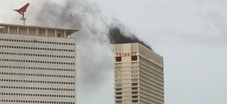 Fire at Trident building in Mumbai cause of the fire is still unclear latest marathi news mumbai trident hotel fire Mumbai Fire : मरीन ड्राईव्हवरील ट्रायडेंट हॉटेलच्या इमारतीला आग, वरच्या मजल्यावरून धुराचे लोट; आगीचं कारण अद्याप अस्पष्ट
