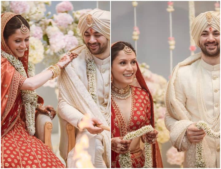 Karan Deol finally tied-the-knot with his fiance Drisha Acharya in an intimate ceremony at Taj Lands End Hotel in Mumbai. Karan shared his wedding pictures that are nothing short of dreamy.