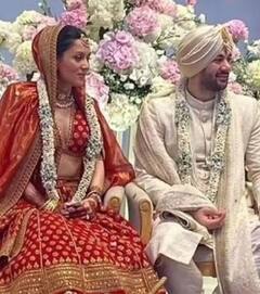 विवाह संपन्न! दूल्हे का सहरा सुहाना तो लाल सुर्ख जोड़े में खूबसूरत लग रहीं दुल्हन, पति-पत्नी के रिश्ते में बंधे Karan Deol-दृशा आचार्य