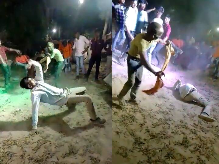 Man Died Of Heart Attack While Dancing At Wedding In Etah Uttar Pradesh Video Viral शादी में डांस करते वक्त अचानक आया हार्ट अटैक, जमीन पर गिर पड़ा शख्स, लेकिन फिर भी नाचते रहे लोग- Video