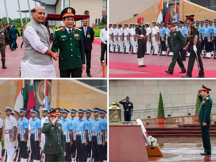 Defence Minister Rajnath Singh held discussions with his Vietnamese counterpart General Phan Van Giang, who is on a two-day visit to India.
