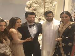Deepika Padukone Shines In Traditional Attire; Attends Karan Deol's Reception With Ranveer Singh