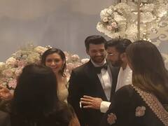 Deepika Padukone Shines In Traditional Attire; Attends Karan Deol's Reception With Ranveer Singh